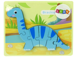 Fa puzzle dinoszaurusz Brachiosaurus kék 10340