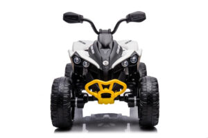 Can-am DK-CA002 12V Elektromos Quad 4 motoros 2,4 GHz szülői távirányítóval fehér sárga 13585