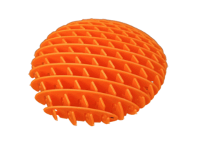 Orange Fidget Toy, Stresszmentesítő, Rugalmas, Érzékelő, 10 cm 13681