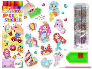 Gyémánt hímzés matricák Sea World Animals mozaik készlete 14965