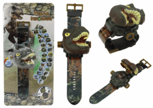 Óra 3D dinoszaurusz projektor Tyrannosaurus Rex 22cm x 6,5cm x 4,5 cm 17667