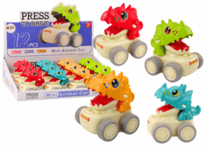 Autós dinoszaurusz Triceratops Push Drive 4 típus