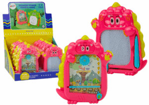 Rajztábla zsebjáték 2 az 1-ben Pink Dinosaur 18333