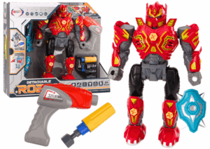 Csavarozó Robotfegyver Fúró Csavarhúzó Fényhang Piros 18633