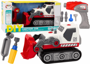 Lánctalpas kotró DIY fehér esztergálásához 18641