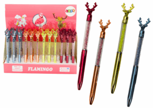 Szarvas golyóstoll kék fekete utántöltő 0,7 mm keverék 19635