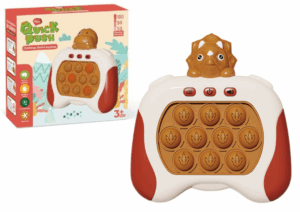 Triceratops Pop It elemmel működő szenzoros játék fényei barnán hangzanak 19961