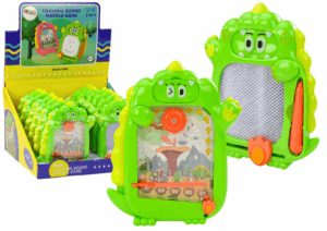 Rajztábla zsebjáték 2 az 1-ben zöld dinoszaurusz 19987