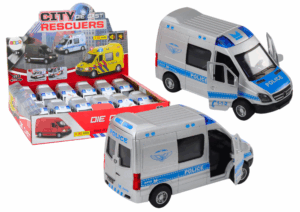 Rendőrautó 1:32 Nyíló ajtók Fények Hangok Hajt 20003