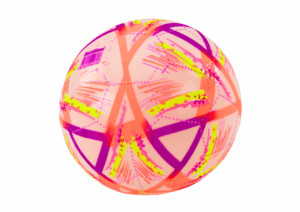 Gumilabda világos mintás narancssárga 24 cm 20360