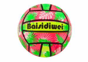 rózsaszín és zöld levelekkel rendelkező gumilabda 24 Cm 20363