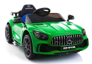 Mercedes GTR zöld 12V Elektromos kisautó 2,4GHz szülői távirányítóval 3868