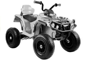 BMD0906 12V Elektromos Quad 2 db 45W motorral fehér Fújható kerekekkel , 2,4 GHz Szülői távirányítóval 4118