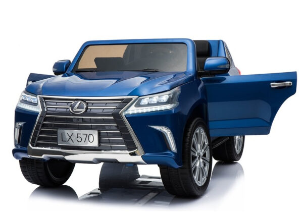 Lexus LX 570 12V 2 személyes Elektromos kisautó 4db 45W motorral szülői távirányítóval lakkozott kék 7295 - Image 8