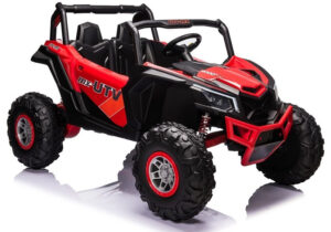 24V Buggy UTV-MX 4 motoros 4x60W Elektromos kisautó 2.4GHz szülői távirányítóval, nyitható ajtóval, EVA kerekekkel Piros színű 7765