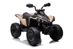 Can-am DK-CA002 12V Elektromos Quad 4 motoros 2,4 GHz szülői távirányítóval khaki 29001